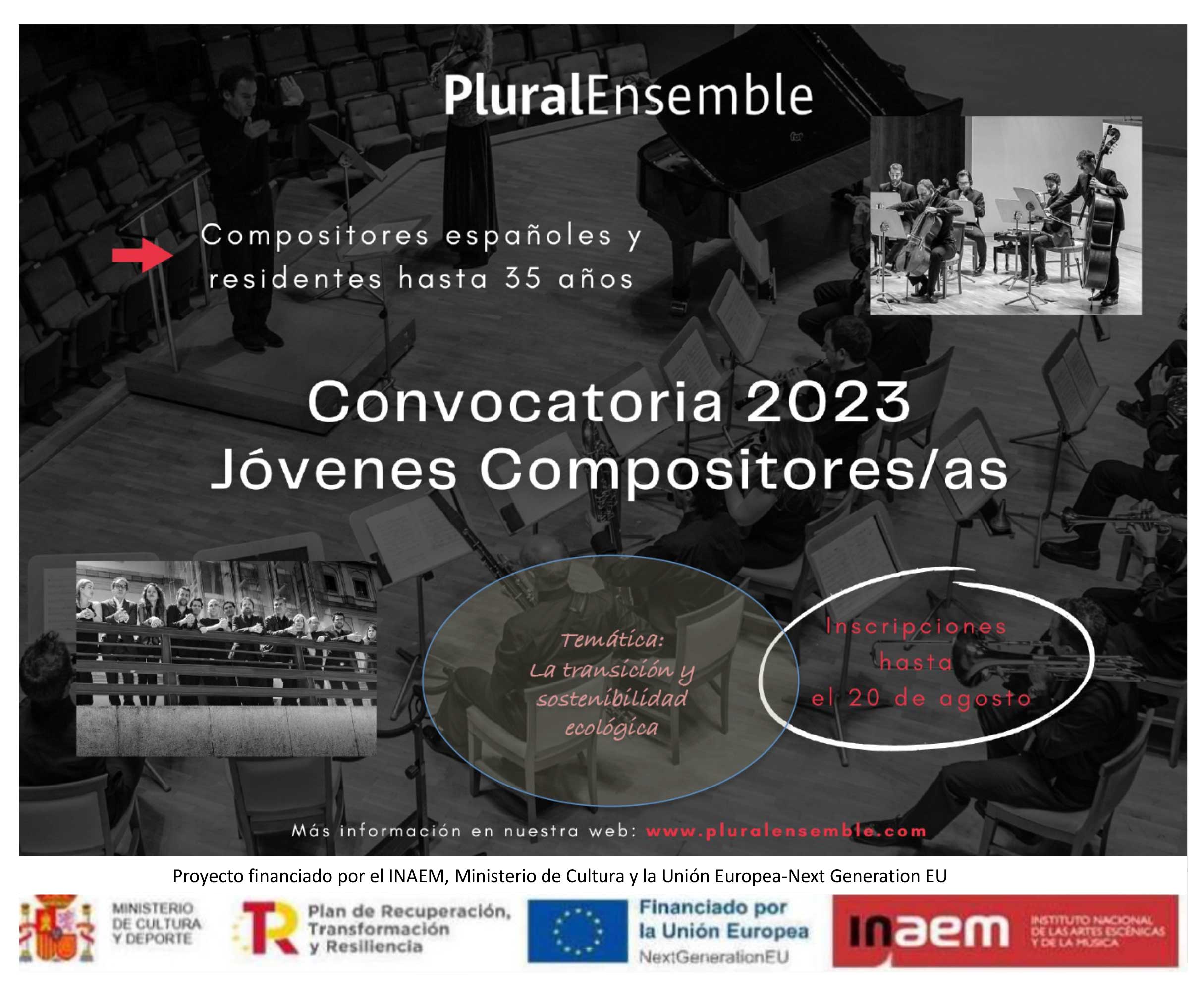 Cartel convocatoria 2023 jovenes compositores