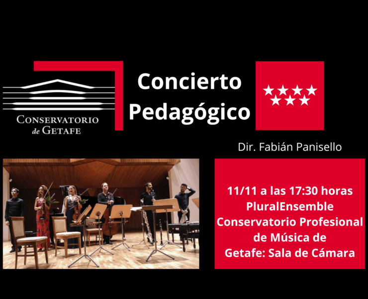 Pedagogical concert at the Professional Conservatory of Music of Getafe