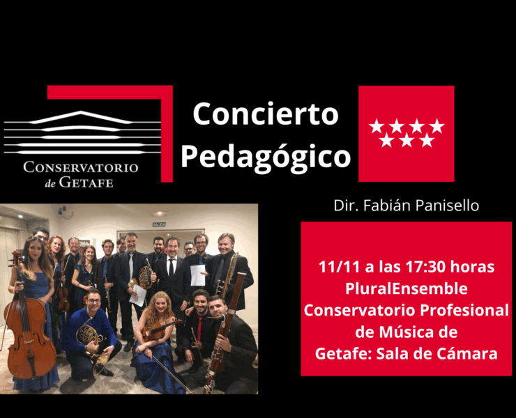 Pedagogical concert at the Professional Conservatory of Music of Getafe