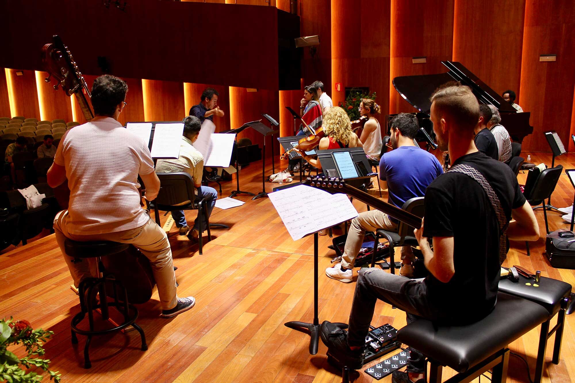 Ensayo general del Concierto Académico en el Auditorio Sony