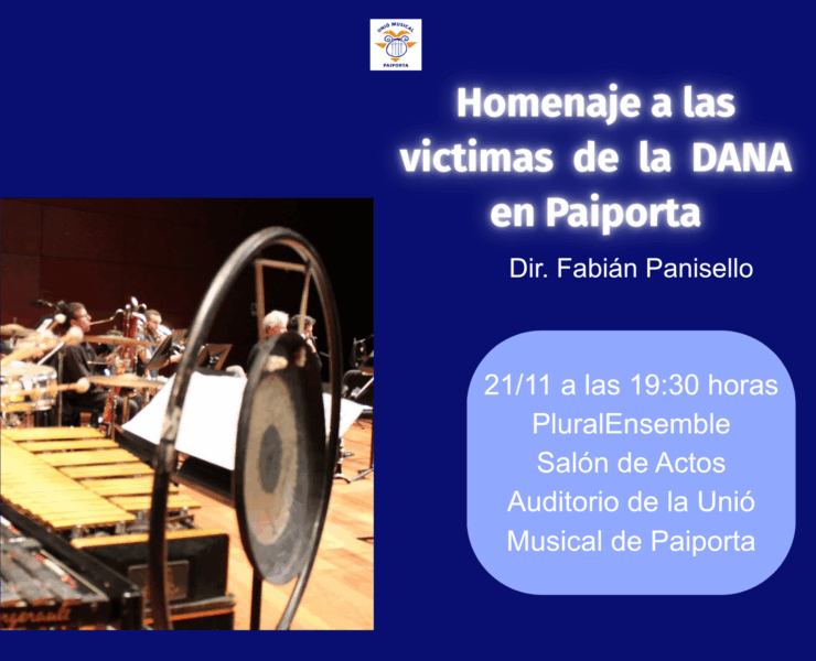Concierto en homenaje a las víctimas de la Dana en Paiporta