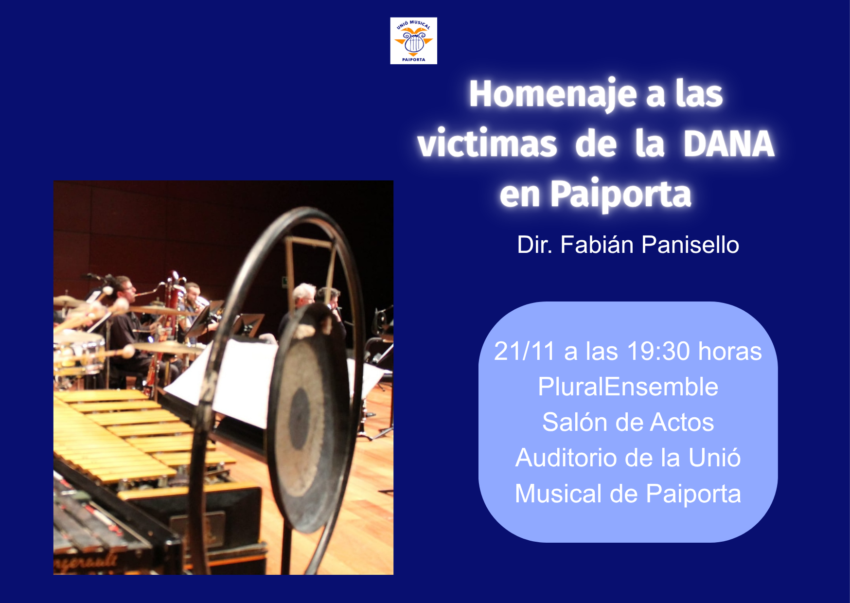 Concierto en homenaje a las víctimas de la Dana en Paiporta