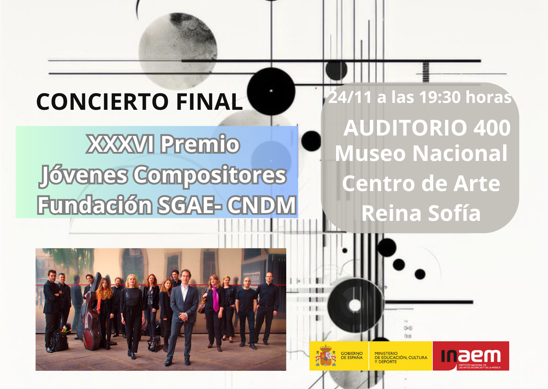XXXVI Premio  Jóvenes Compositores  Fundación SGAE- CNDM