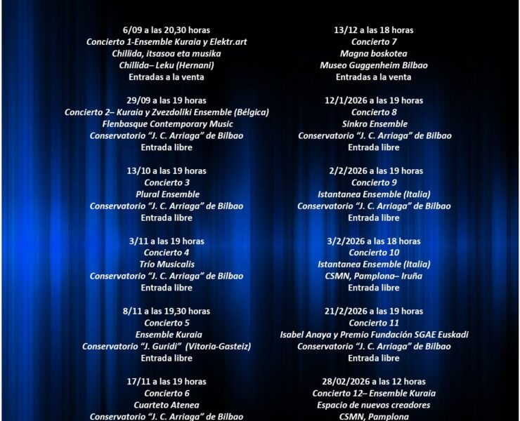 32º Encuentro de Música Contemporánea de Bilbao