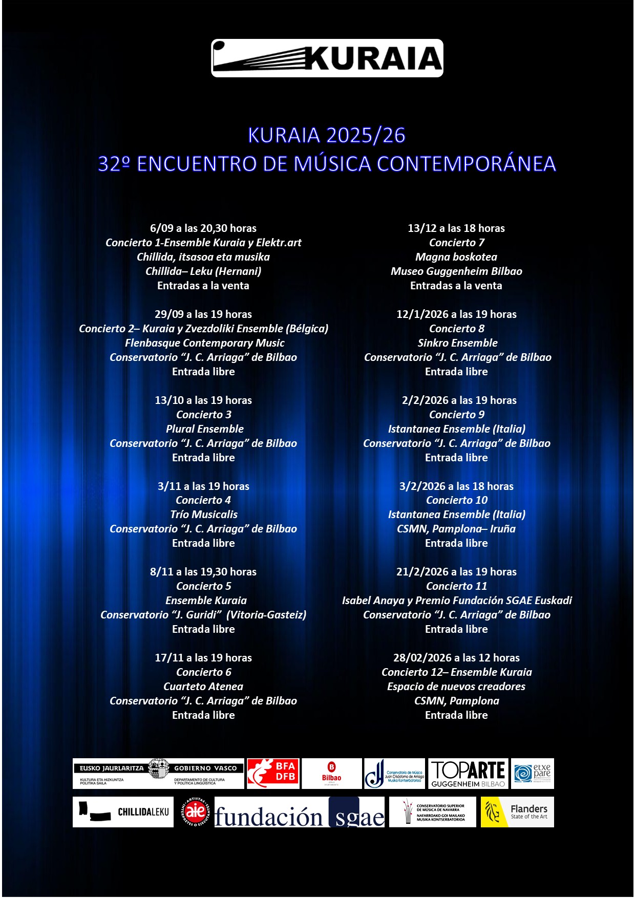 32º Encuentro de Música Contemporánea de Bilbao
