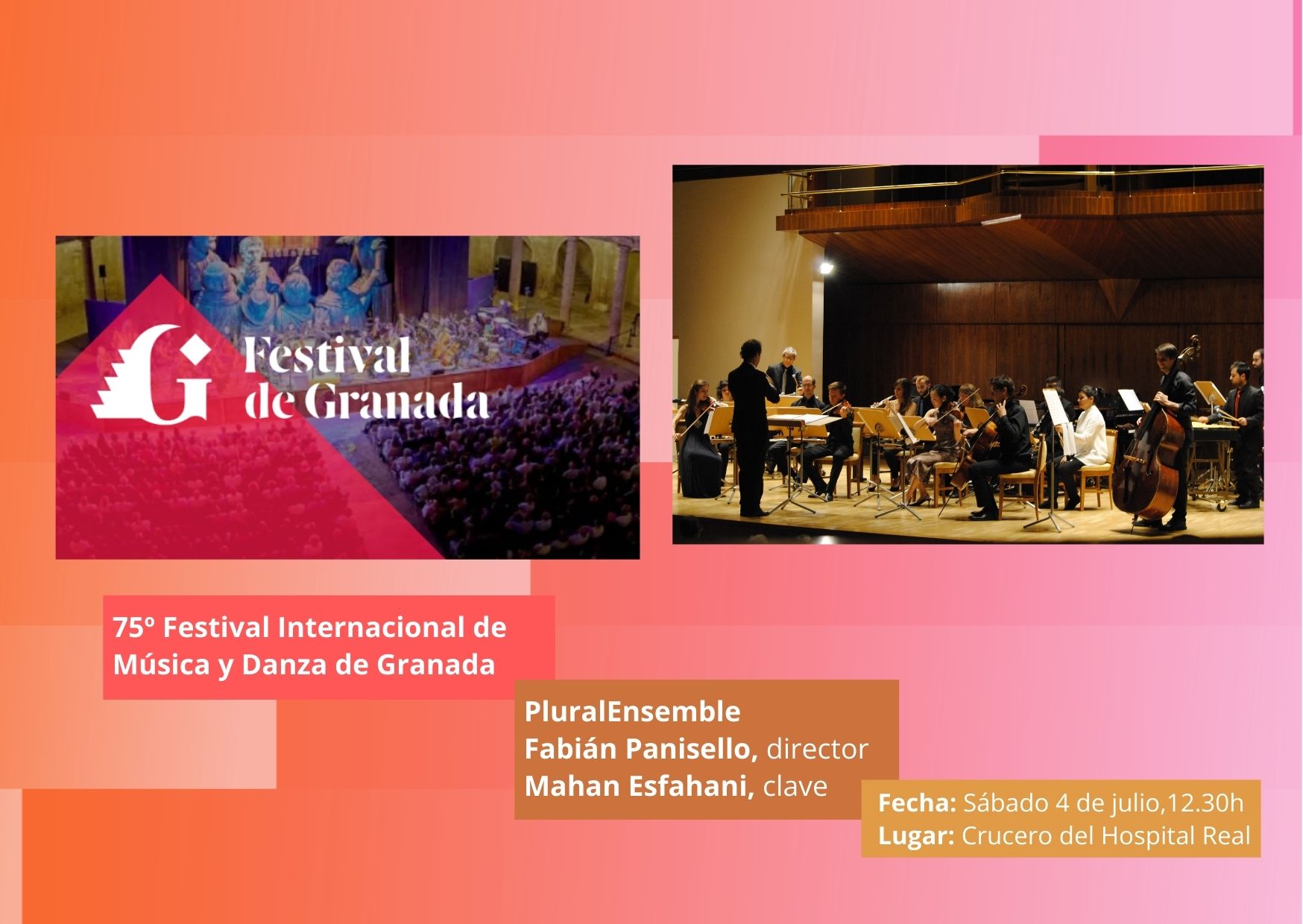 Concert at the 75th Granada Festival
